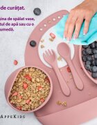 APPEKIDS Set diversificare din silicon 5 piese Classic Old Rose