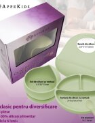 APPEKIDS Set diversificare din silicon 5 piese Classic Raw Green