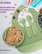 APPEKIDS Set diversificare din silicon 5 piese Classic Raw Green