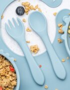 APPEKIDS Set diversificare din silicon 5 piese Kitty Aqua Blue