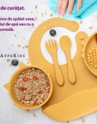 APPEKIDS Set diversificare din silicon 5 piese Kitty Honey