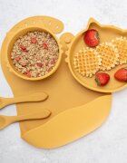 APPEKIDS Set diversificare din silicon 5 piese Kitty Honey