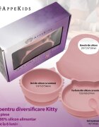 APPEKIDS Set diversificare din silicon 5 piese Kitty Old Rose