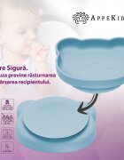 APPEKIDS Set diversificare din silicon 5 piese Panda Aqua Blue