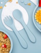APPEKIDS Set diversificare din silicon 5 piese Panda Aqua Blue