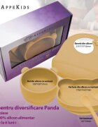 APPEKIDS Set diversificare din silicon 5 piese Panda Honey
