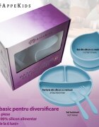 APPEKIDS Set diversificare din silicon Basic Aqua Blue