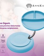 APPEKIDS Set diversificare din silicon Basic Aqua Blue