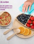 APPEKIDS Set diversificare din silicon Basic Bubble Beige