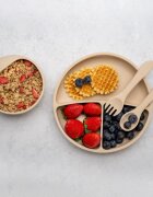 APPEKIDS Set diversificare din silicon Basic Bubble Beige