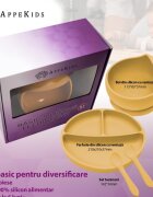 APPEKIDS Set diversificare din silicon Basic Honey