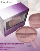 APPEKIDS Set diversificare din silicon Basic Old Rose