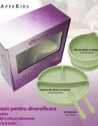 APPEKIDS Set diversificare din silicon Basic Raw Green