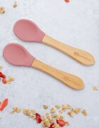 APPEKIDS Set lingurite din bambus Old Rose