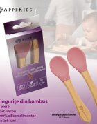 APPEKIDS Set lingurite din bambus Old Rose