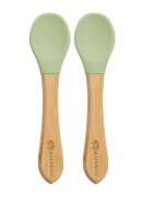 APPEKIDS Set lingurite din bambus Raw Green