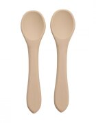 APPEKIDS Set Lingurite din silicon Bubble Beige