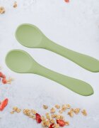 APPEKIDS Set lingurite din silicon Raw Green