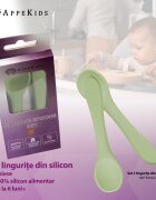 APPEKIDS Set lingurite din silicon Raw Green
