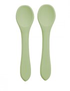 APPEKIDS Set lingurite din silicon Raw Green