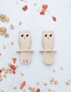 APPEKIDS Set Tacamuri din silicon OWL Bubble Beige