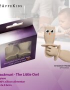 APPEKIDS Set Tacamuri din silicon OWL Bubble Beige