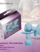 APPEKIDS Set tacamuri din silicon The Little Bear Aqua Blue