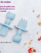 APPEKIDS Set tacamuri din silicon The Little Bear Aqua Blue