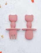 APPEKIDS Set tacamuri din silicon The Little Bear Old Rose
