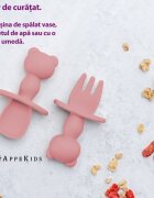 APPEKIDS Set tacamuri din silicon The Little Bear Old Rose