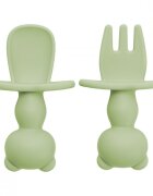 APPEKIDS Set tacamuri din silicon The Little Bear Raw Green