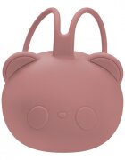 APPEKIDS Suport pentru suzeta din silicon The Little Bear Old Rose