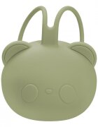 APPEKIDS Suport pentru suzeta din silicon The Little Bear Raw Green