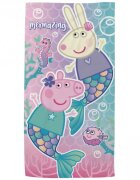 Arditex Prosop de plaja pentru copii Peppa Pig Mermazing 140x70 cm