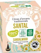 Aromandise Conuri parfumate naturale indiene santal 12 bucati
