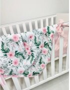 Arus Muselina cu doua fete din bumbac 100x75 cm Pink Garden