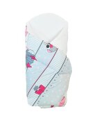 Arus Paturica de infasat multifunctionala standard 80x80 cm Pink Owls New2