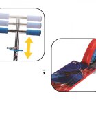 AS Trotineta pliabila cu 2 roti luminoe si ghidon reglabil Spiderman