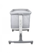 Asalvo Patut Co Sleeper Calm gri reglabil 5 nivele de inaltime picioare extensibile material moale si usor de curatat 80 x 65 x 84