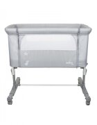 Asalvo Patut Co Sleeper Calm gri reglabil 5 nivele de inaltime picioare extensibile material moale si usor de curatat 80 x 65 x 84
