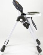 Asalvo Scaun de masa Chef pliabil compact reglabil inaltime 6 pozitii centura siguranta in 5 puncte tavita reglabila si detasabila 105 x 54 x 72
