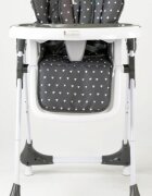 Asalvo Scaun de masa Chef pliabil compact reglabil inaltime 6 pozitii centura siguranta in 5 puncte tavita reglabila si detasabila 105 x 54 x 72