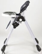 Asalvo Scaun de masa Chef pliabil compact reglabil inaltime 6 pozitii centura siguranta in 5 puncte tavita reglabila si detasabila 105 x 54 x 72