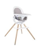 Asalvo Scaun de masa din lemn Madera Adria sptar regalbil si rotativ 360 grade centura de siguranta material detasabil si lavabil