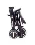 Asalvo Tricicleta pliabila Discovery gri scaun rotativ 360 grade pliere compacta bara de impins centura de siguranta cadru de aluminiu si parasolar reglabil