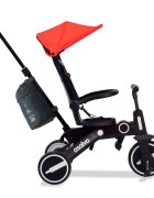 Asalvo Tricicleta pliabila Discovery roz scaun rotativ 360 grade pliere compacta bara de impins centura de siguranta cadru de aluminiu si parasolar reglabil
