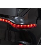 Aston Martin Masinuta electrica pentru copii DBX negru 100W cu telecomanda suspensii lumini panou audio scaun piele si roti din spuma Eva