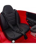 Aston Martin Masinuta electrica pentru copii DBX rosu 100W cu telecomanda suspensii lumini panou audio scaun piele si roti din spuma Eva