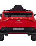Aston Martin Masinuta electrica pentru copii DBX rosu 100W cu telecomanda suspensii lumini panou audio scaun piele si roti din spuma Eva