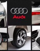 Audi Masinuta electrica pentru copii cu licenta E-Tron Sportback Blue cu telecomanda 2.4Gacumulator 12V4.5Ahmotoare 80wlumini ledmuzicapornire la butonusi cu deschideremp3usbfunctie swing3 viteze din telecomanda